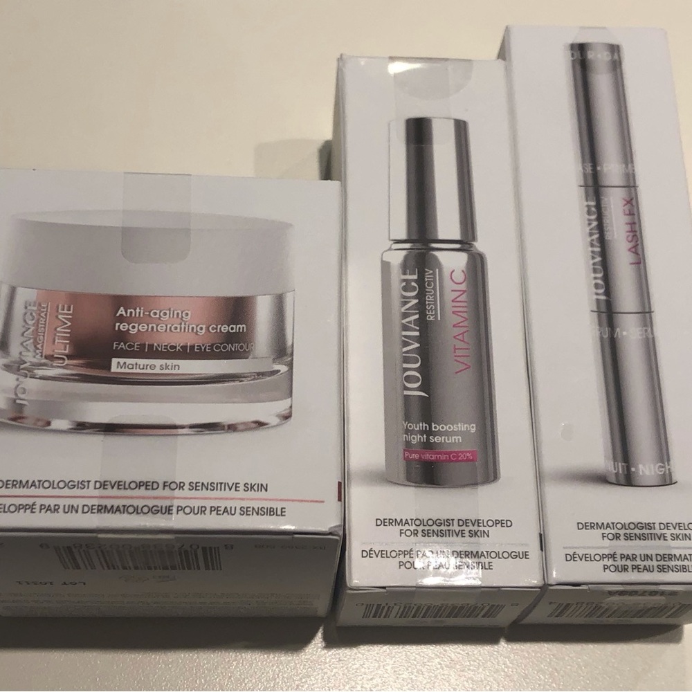 Jouviance Skincare Set with Anti-Aging Cream and Serums